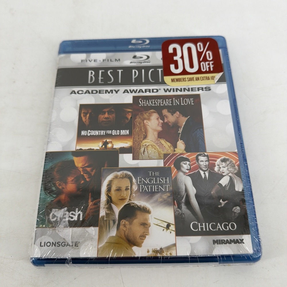 Brand New Sealed Best Picture Academy Award Winners: 5x Film Collection Blu-ray